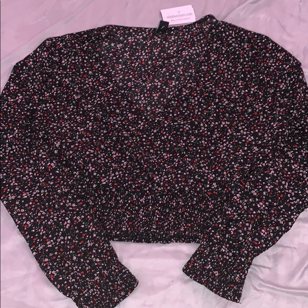 Floral V-Neck Blouse